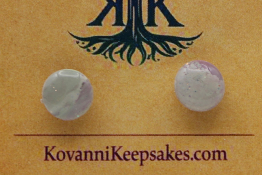 Lavender Marbled Studs