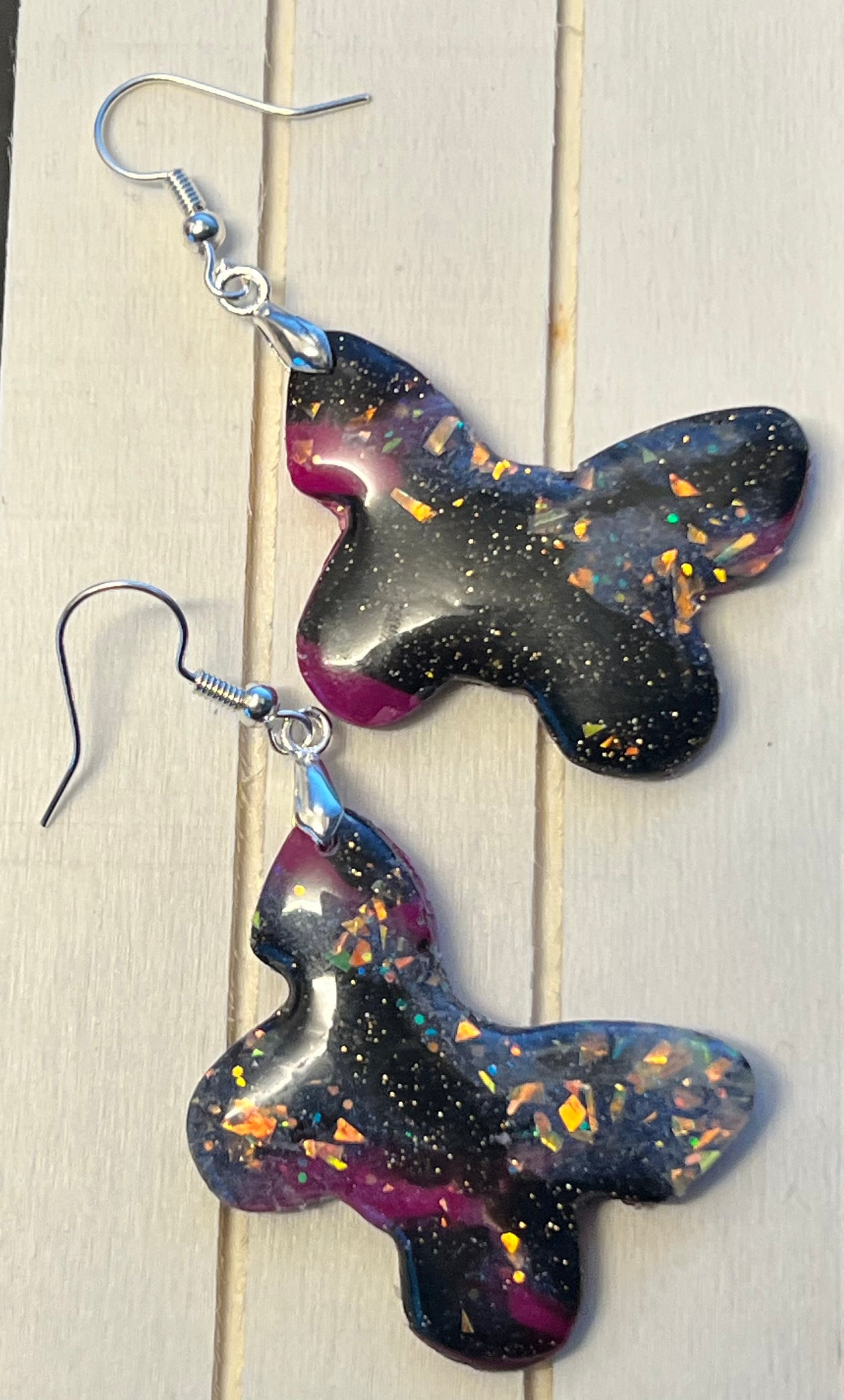 Handcrafted Butterfly Clay Earrings