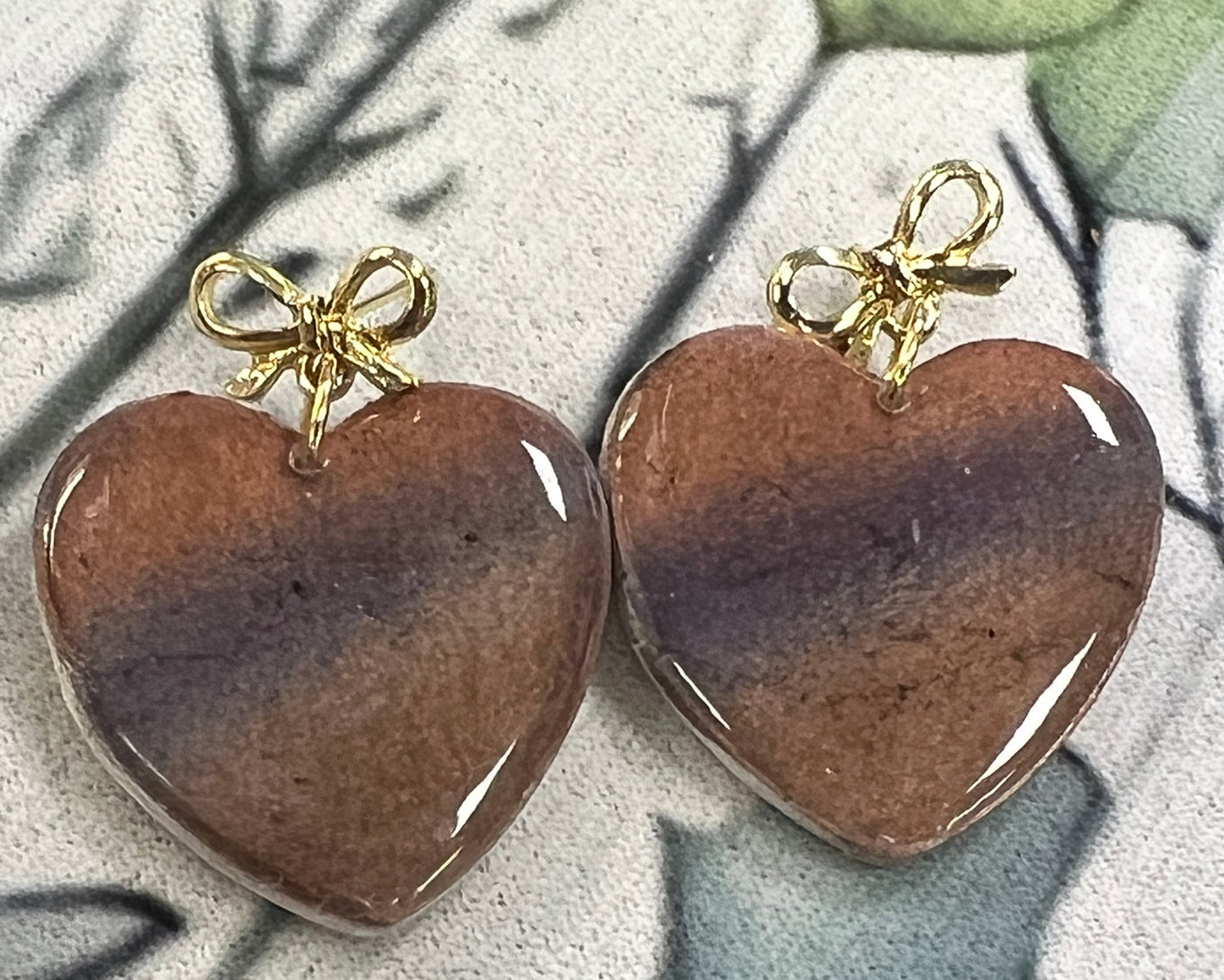 Gradient Heart Earrings