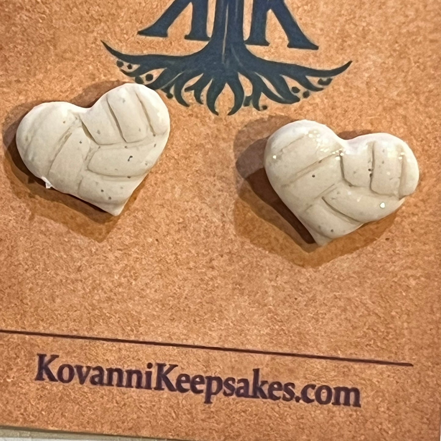 Volleyball Heart Stud Earrings