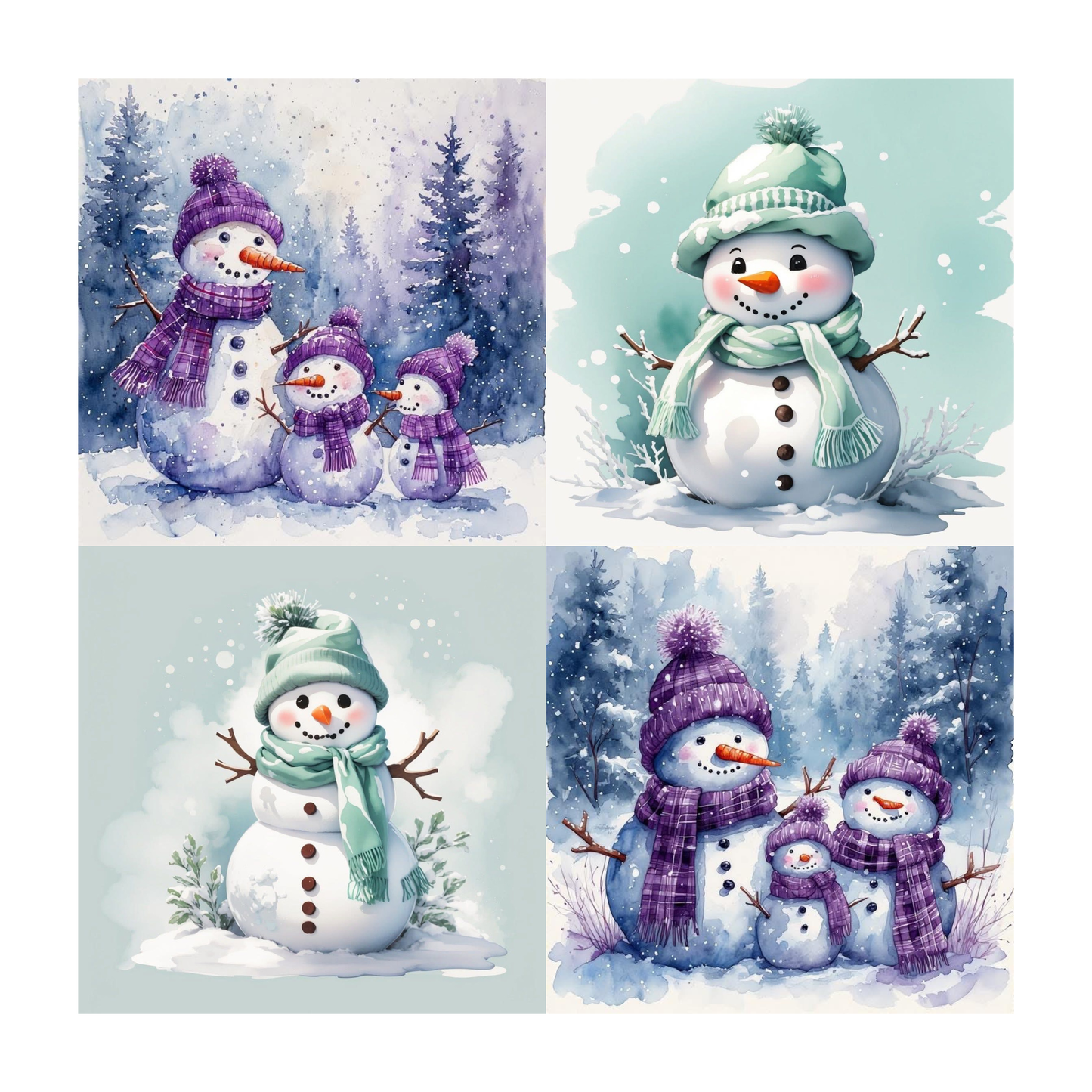 Winter Accent Magnets