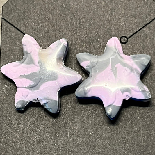 Handcrafted Star Clay Earrings