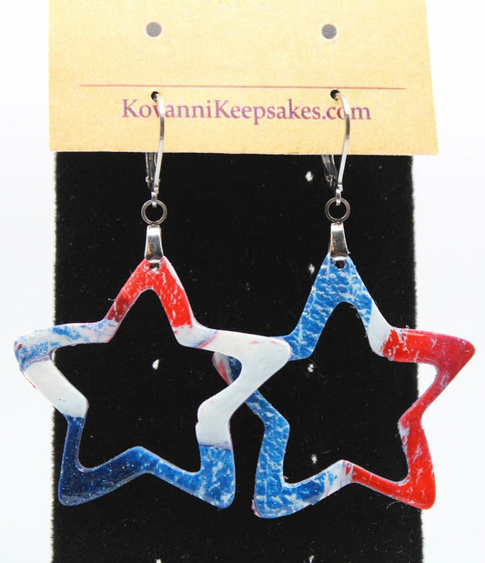 Patriotic Star Earrings