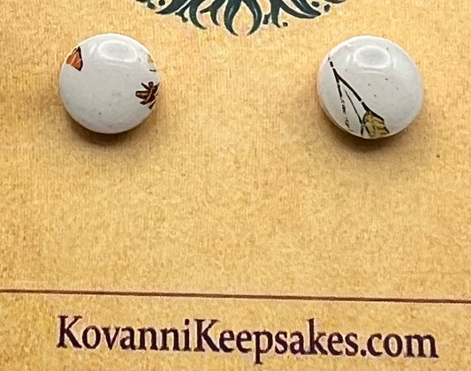 Botanical Round Stud Earrings