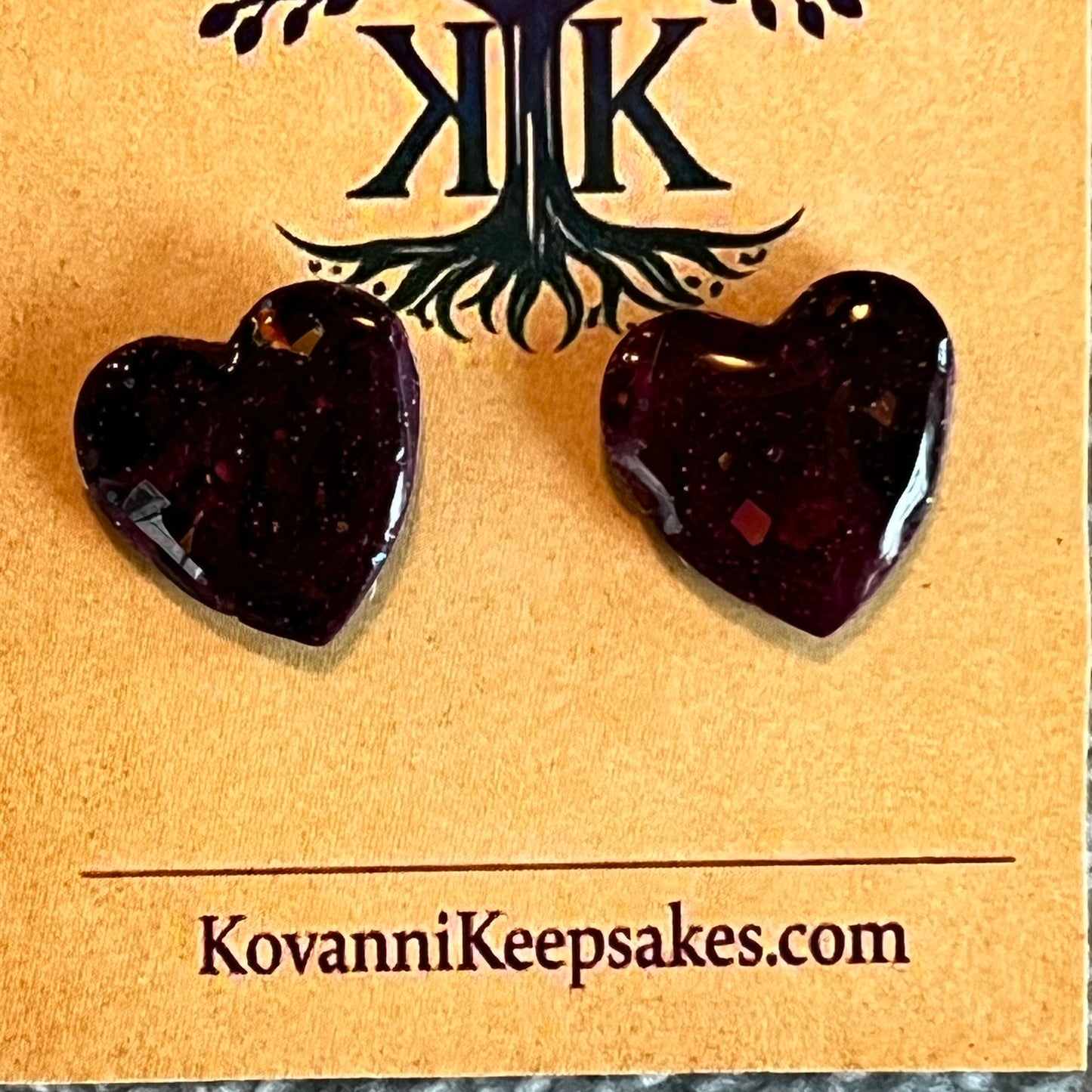 Handcrafted Heart Clay Earrings