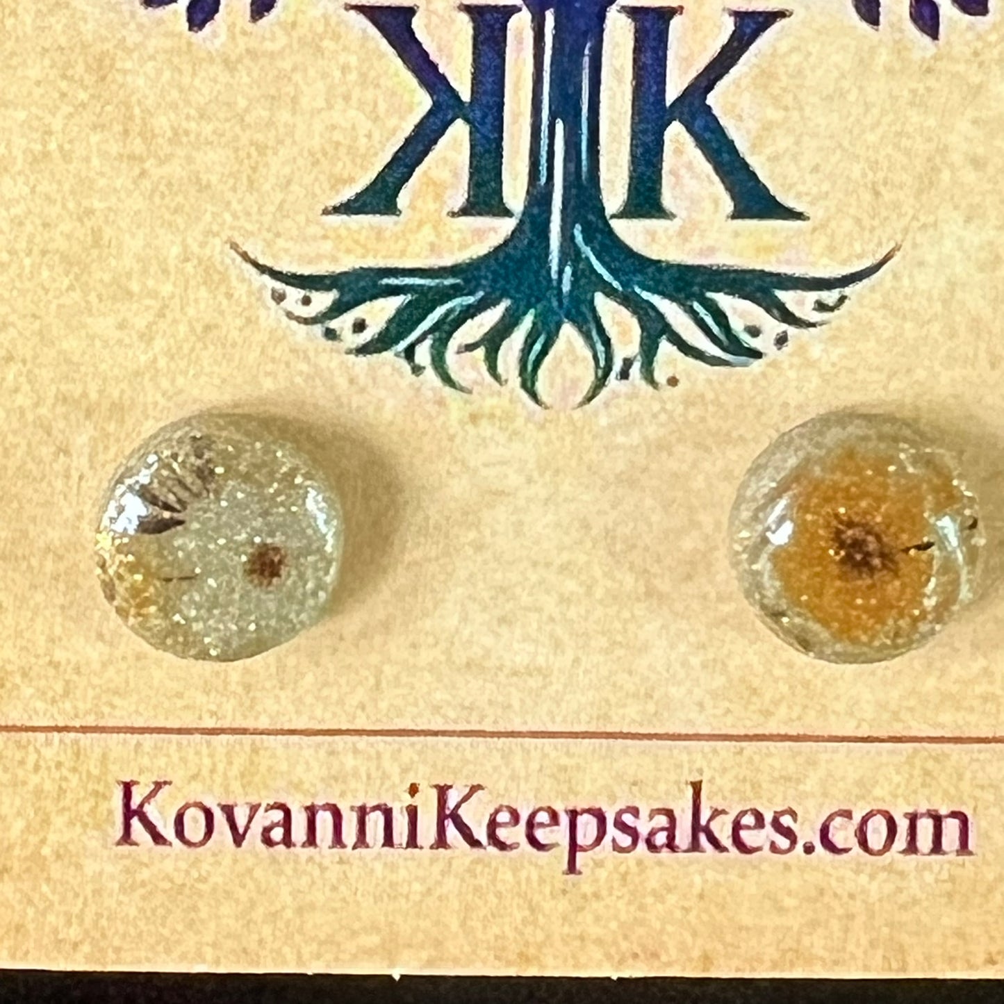 Floral Resin Stud Earrings