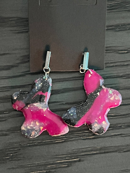 Handcrafted Butterfly Clay Earrings