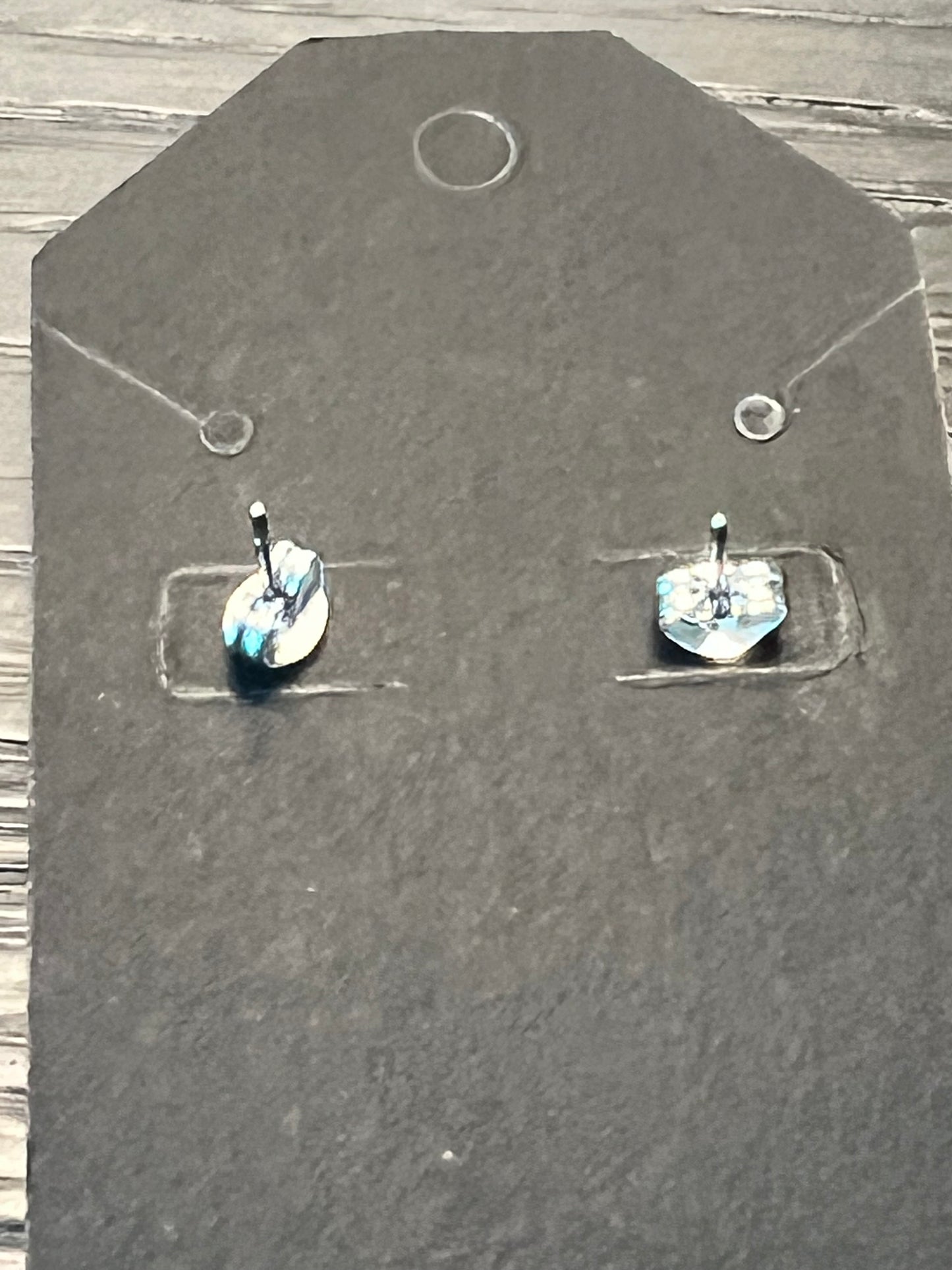 Handcrafted Heart Clay Earrings