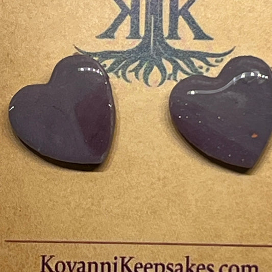 Purple Heart Studs