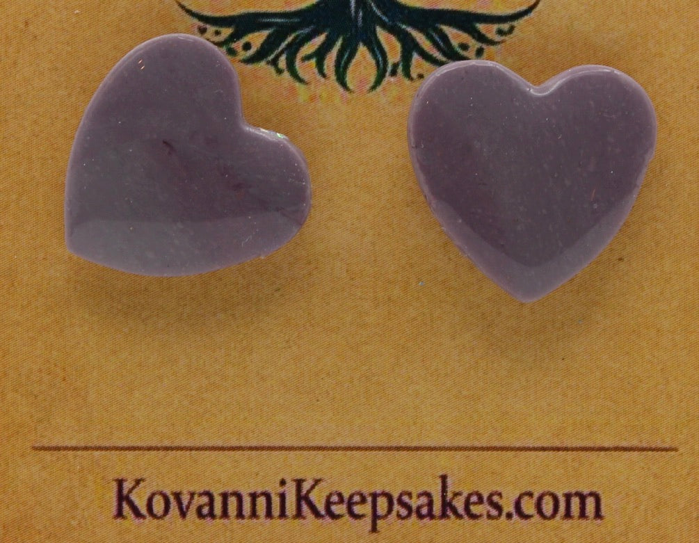 Purple Heart Studs