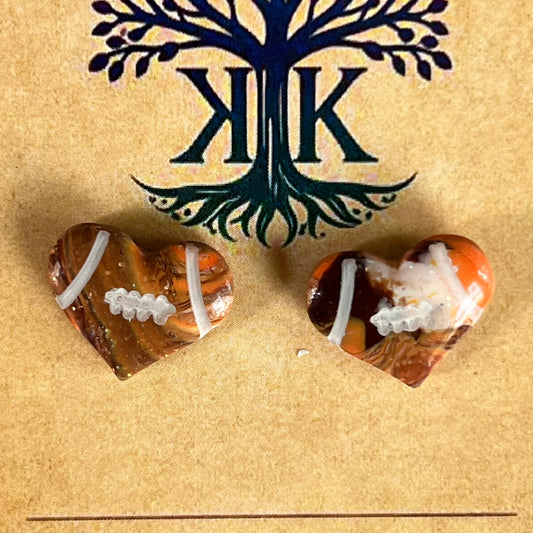 Browns‑Inspired Football Studs