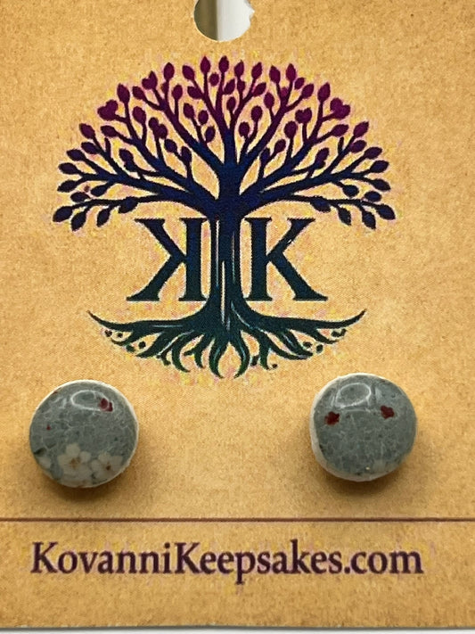 Floral Clay Stud