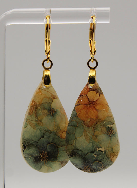 Floral Teardrop Earrings