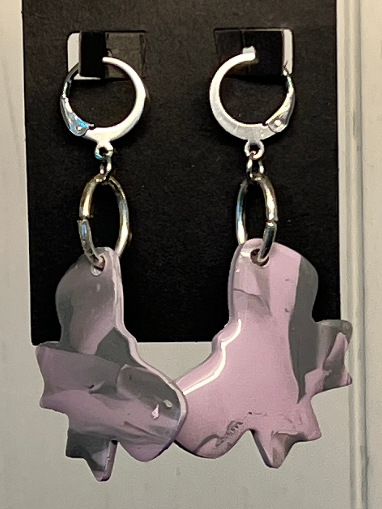 Handcrafted Bow Clay Earrings
