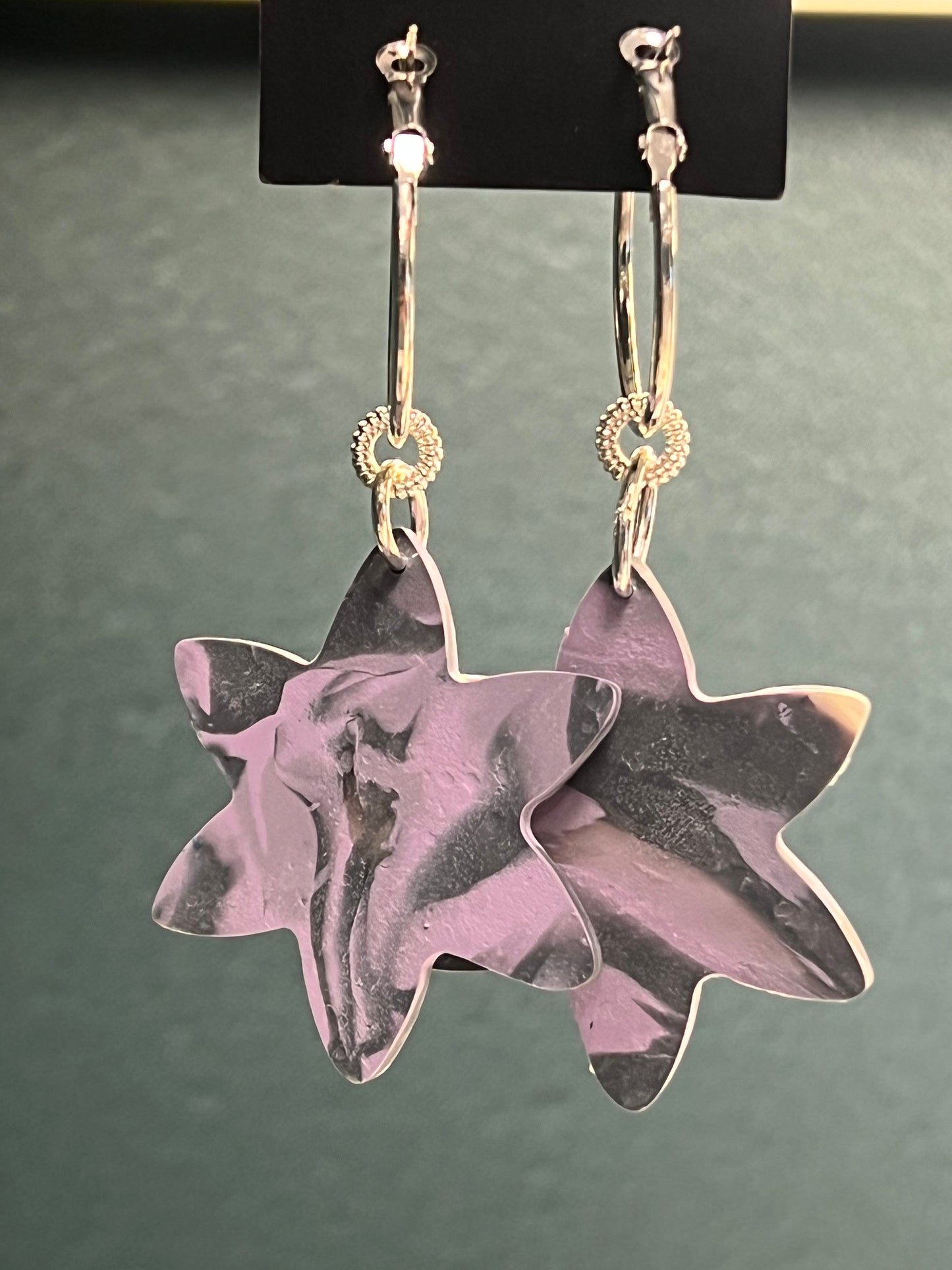 Handcrafted Star Clay Earrings
