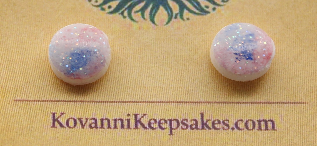 Pastel Glitter Studs