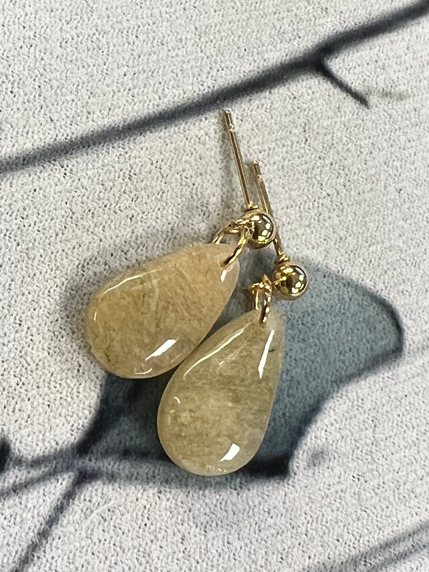 Neutral Teardrop Stud Earrings