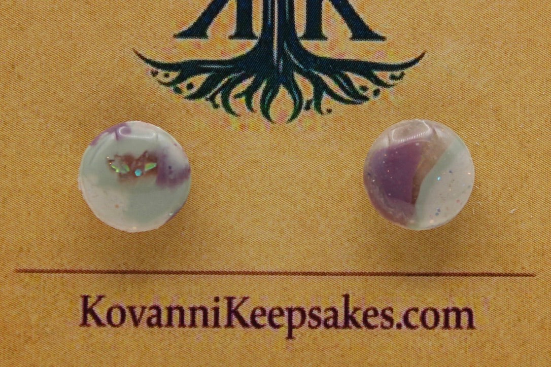 Multicolor Swirl Round Studs