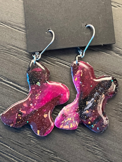 Handcrafted Butterfly Clay Earrings