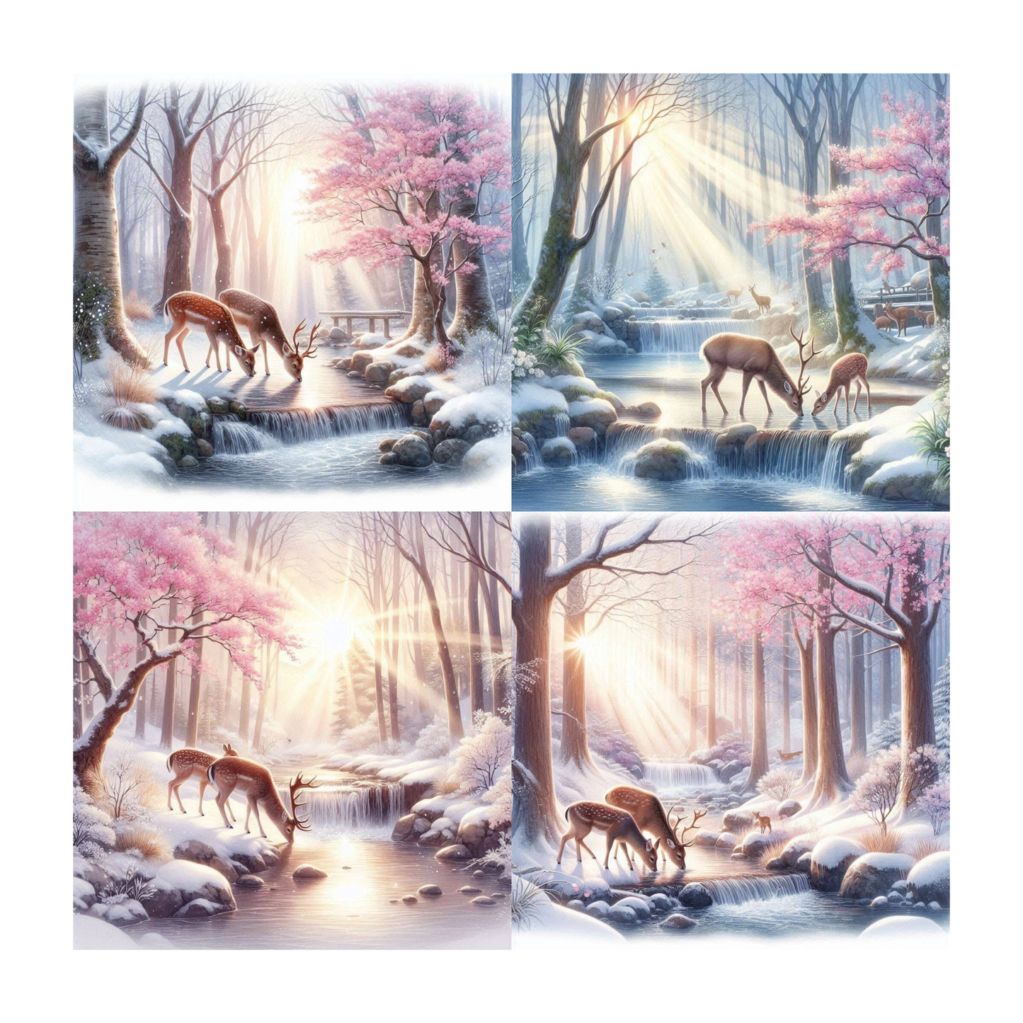 Winter Accent Magnets