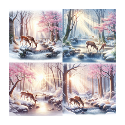 Winter Accent Magnets