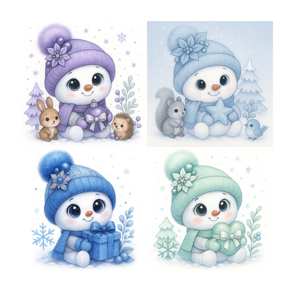 Winter Accent Magnets