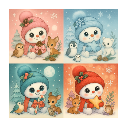 Winter Accent Magnets