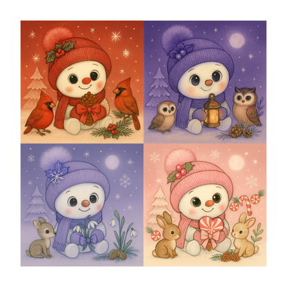 Winter Accent Magnets