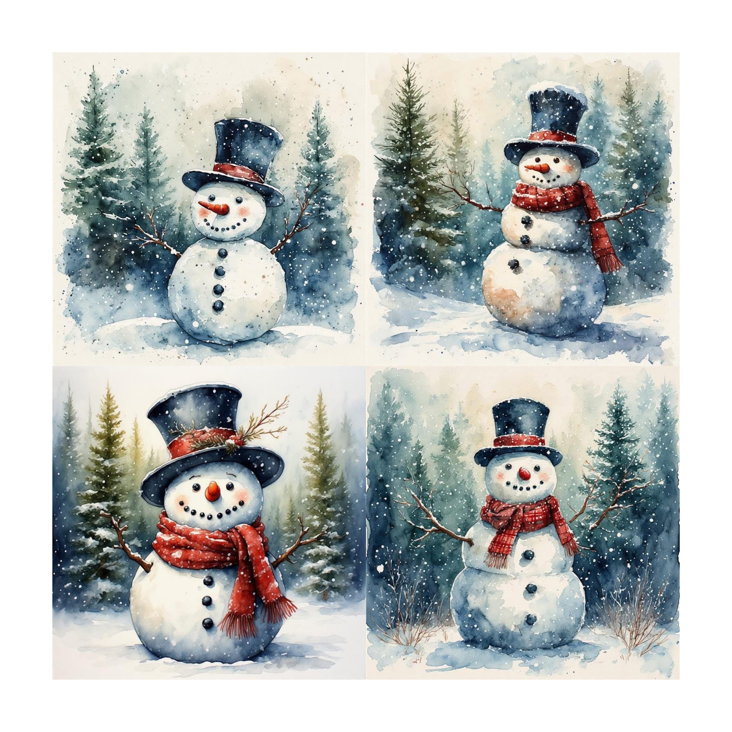 Winter Accent Magnets