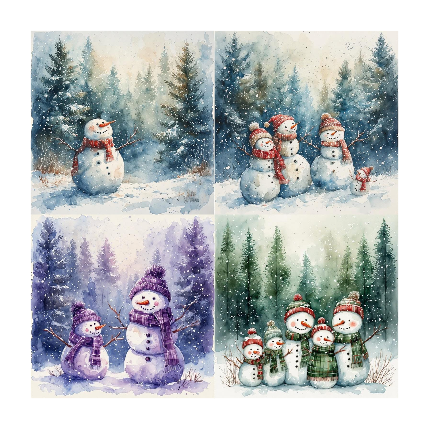 Winter Accent Magnets