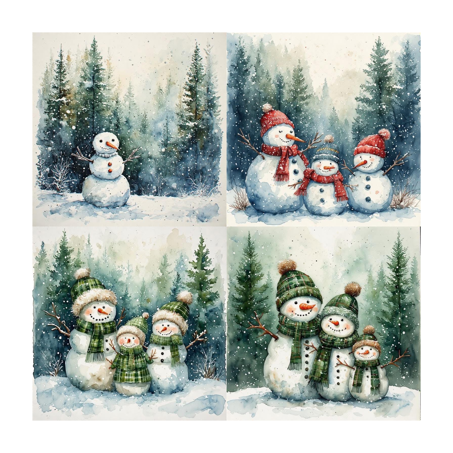 Winter Accent Magnets