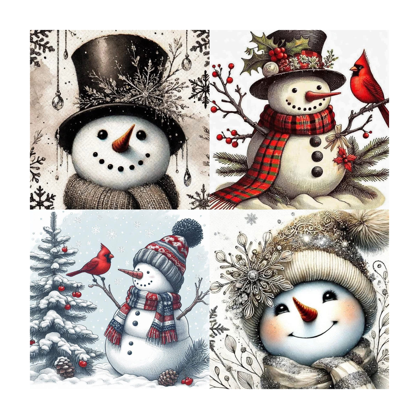 Winter Accent Magnets